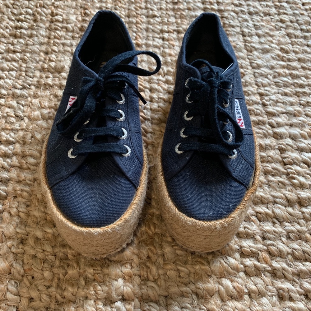 Superga espadrille platform shoes
